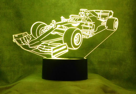 Aston Martin 3-D Optical Illusion Multicolored LED Lamp