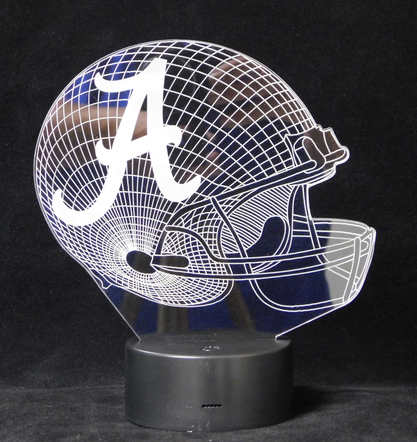 College League Football Helmet 3-D Optical Illusion Multicolored LED Lamp