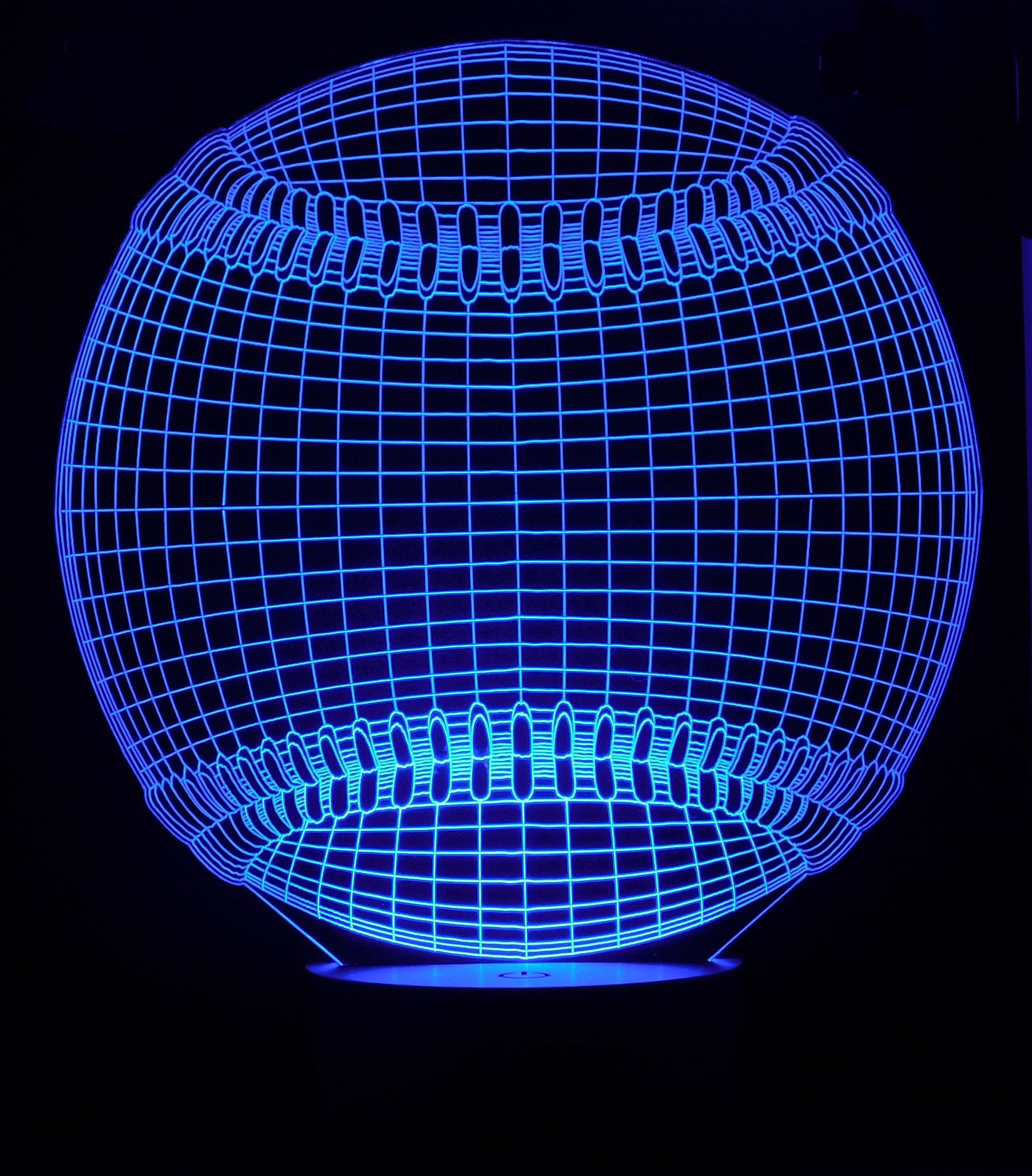 Baseball 3-D Optical Illusion Multicolored Light