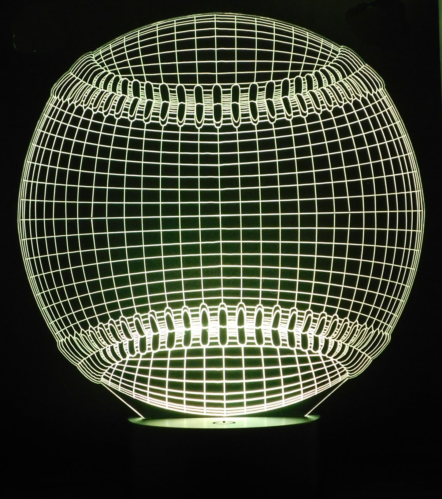 Baseball 3-D Optical Illusion Multicolored Light