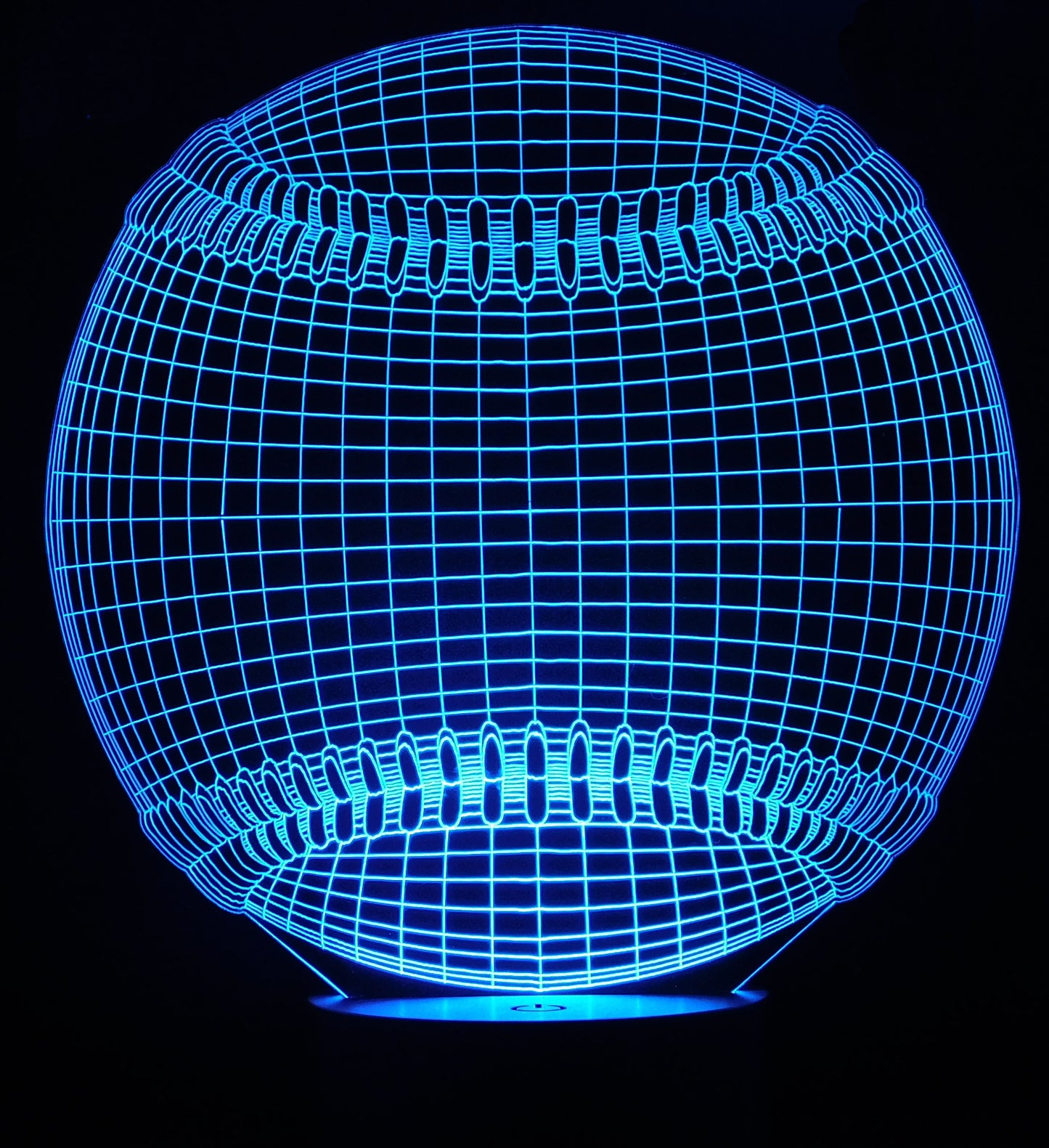 Baseball 3-D Optical Illusion Multicolored Light