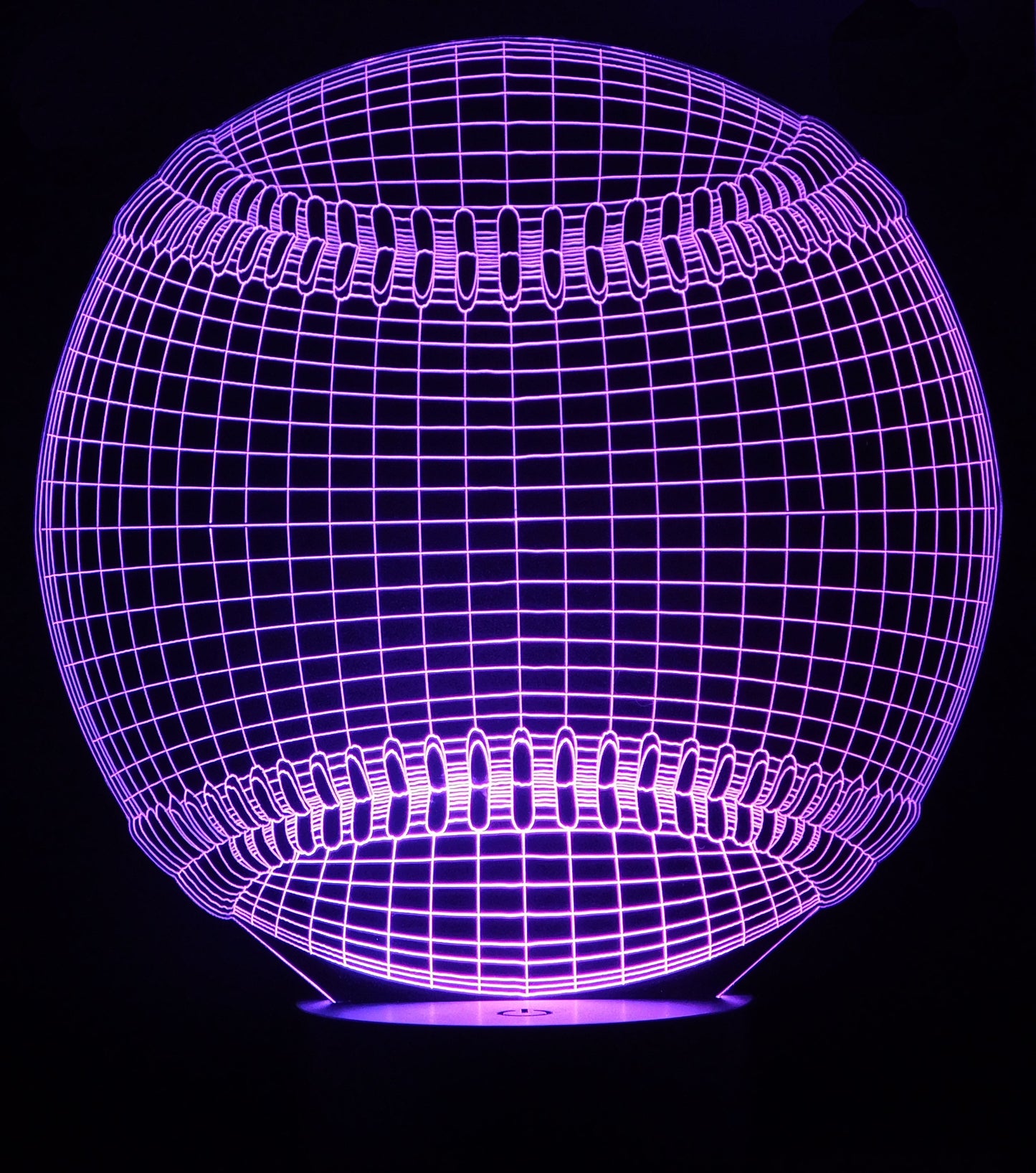 Baseball 3-D Optical Illusion Multicolored Light