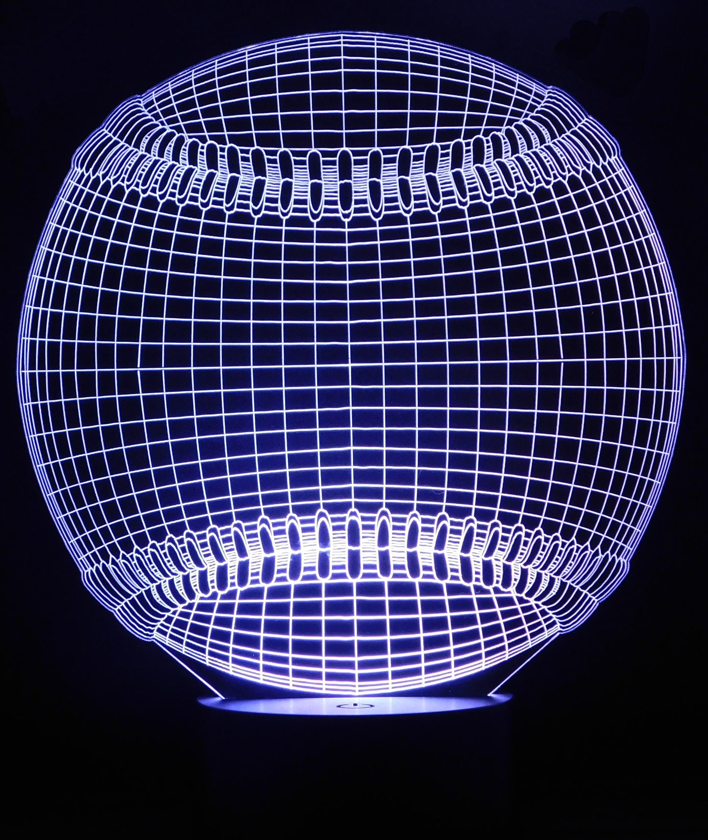 Baseball 3-D Optical Illusion Multicolored Light