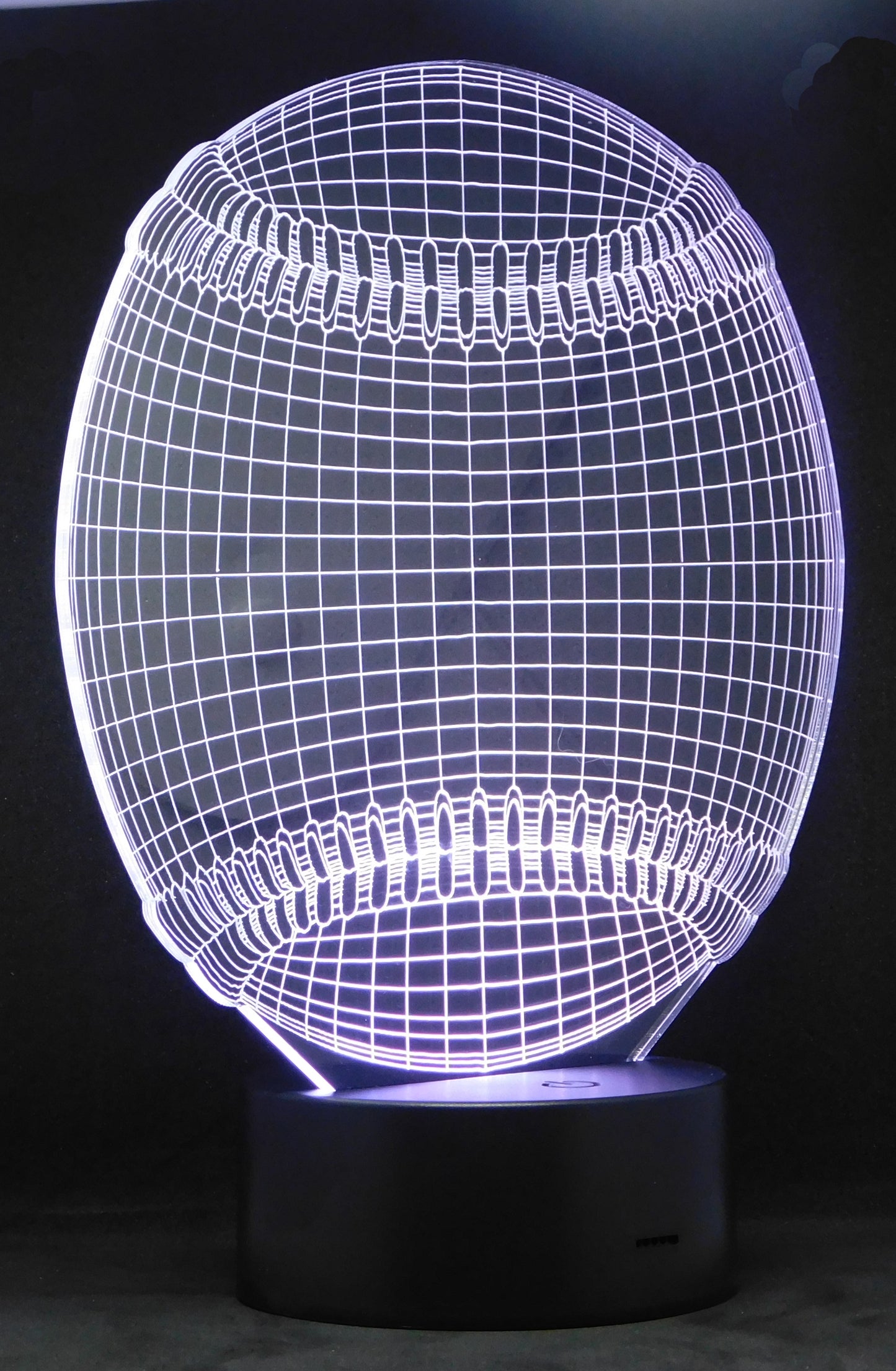 Baseball 3-D Optical Illusion Multicolored Light