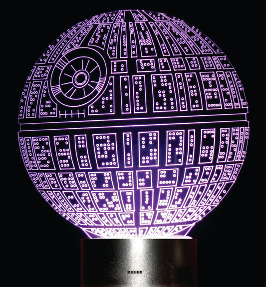 Death Star 3-D Optical Illusion LED Desk, Table, Night Lamp