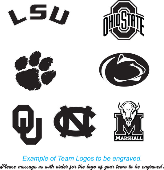 College League Football Helmet 3-D Optical Illusion Multicolored LED Lamp