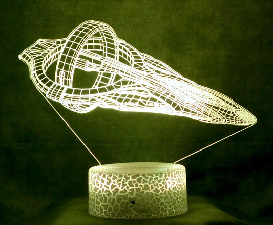 Star Trek D'Kyr Class 3-D Optical Illusion Multicolored Lamp