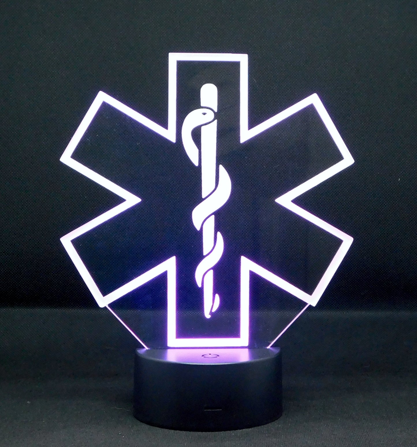 EMT Logo 3-D Optical Illusion Multicolored LED Lamp