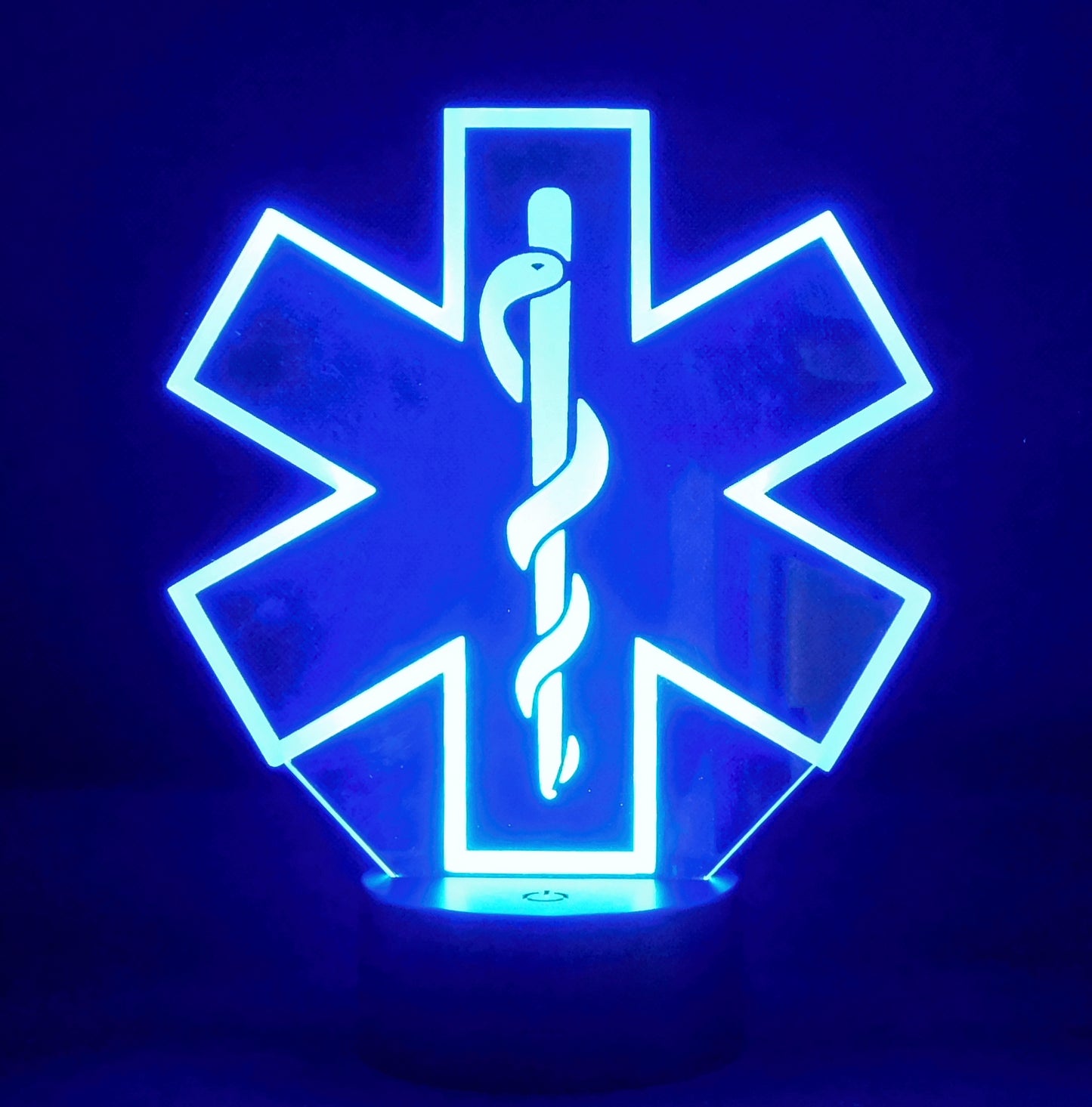 EMT Logo 3-D Optical Illusion Multicolored LED Lamp