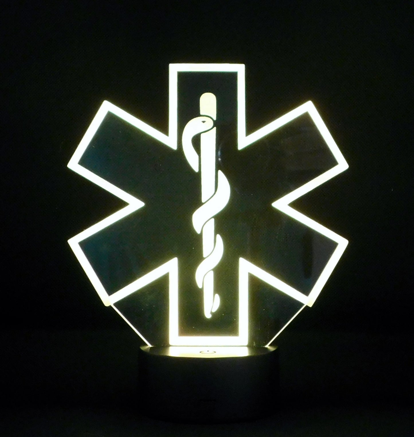 EMT Logo 3-D Optical Illusion Multicolored LED Lamp