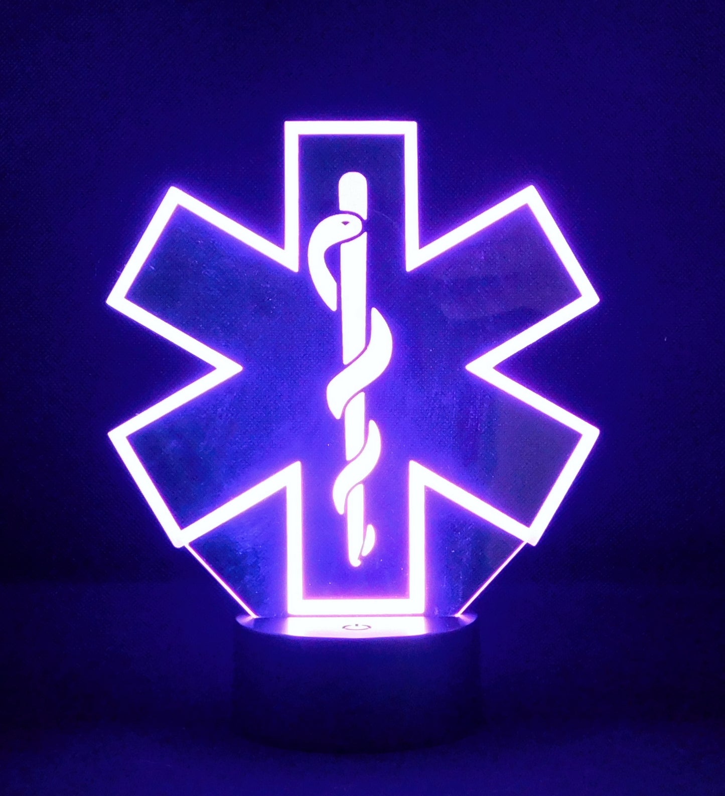 EMT Logo 3-D Optical Illusion Multicolored LED Lamp