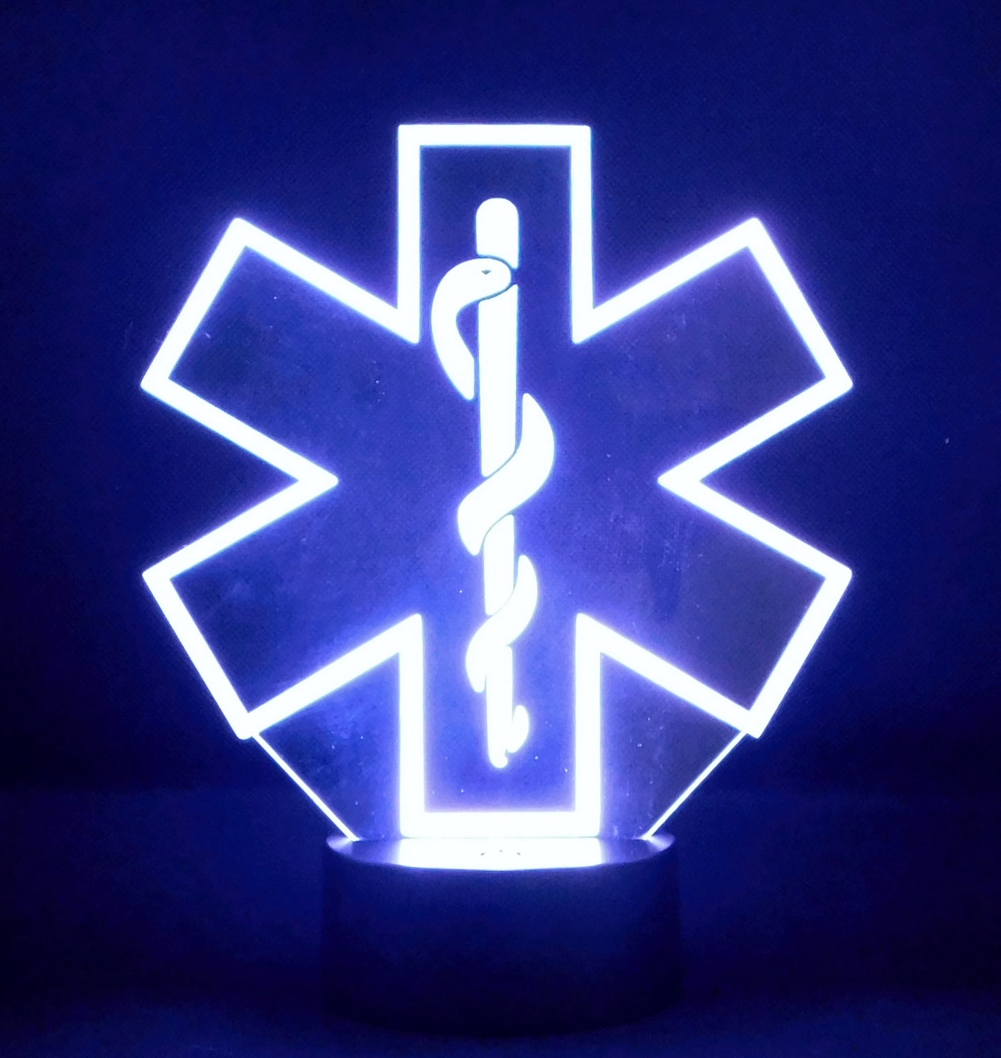 EMT Logo 3-D Optical Illusion Multicolored LED Lamp