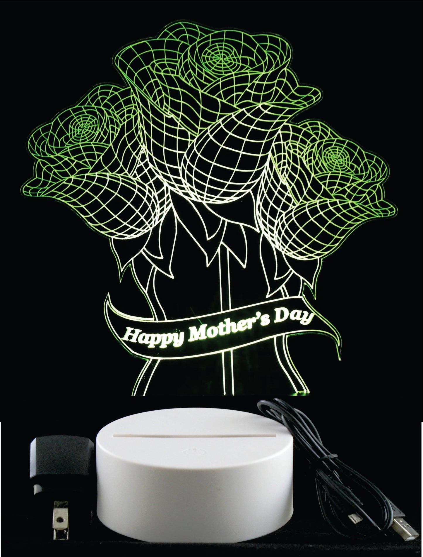 Mother's Day Flowers LED Desk, Table, Night Lamp