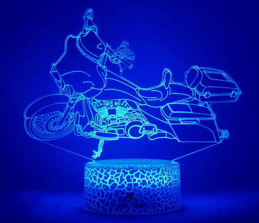 H-D Screaming Eagle Custom 3-D Optical Illusion Multicolored LED Lamp