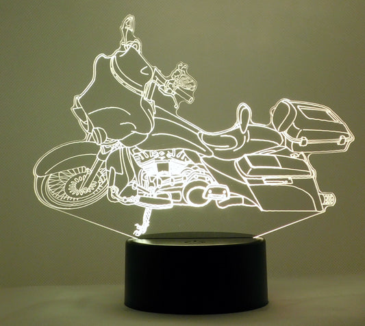 H-D Screaming Eagle Custom 3-D Optical Illusion Multicolored LED Lamp
