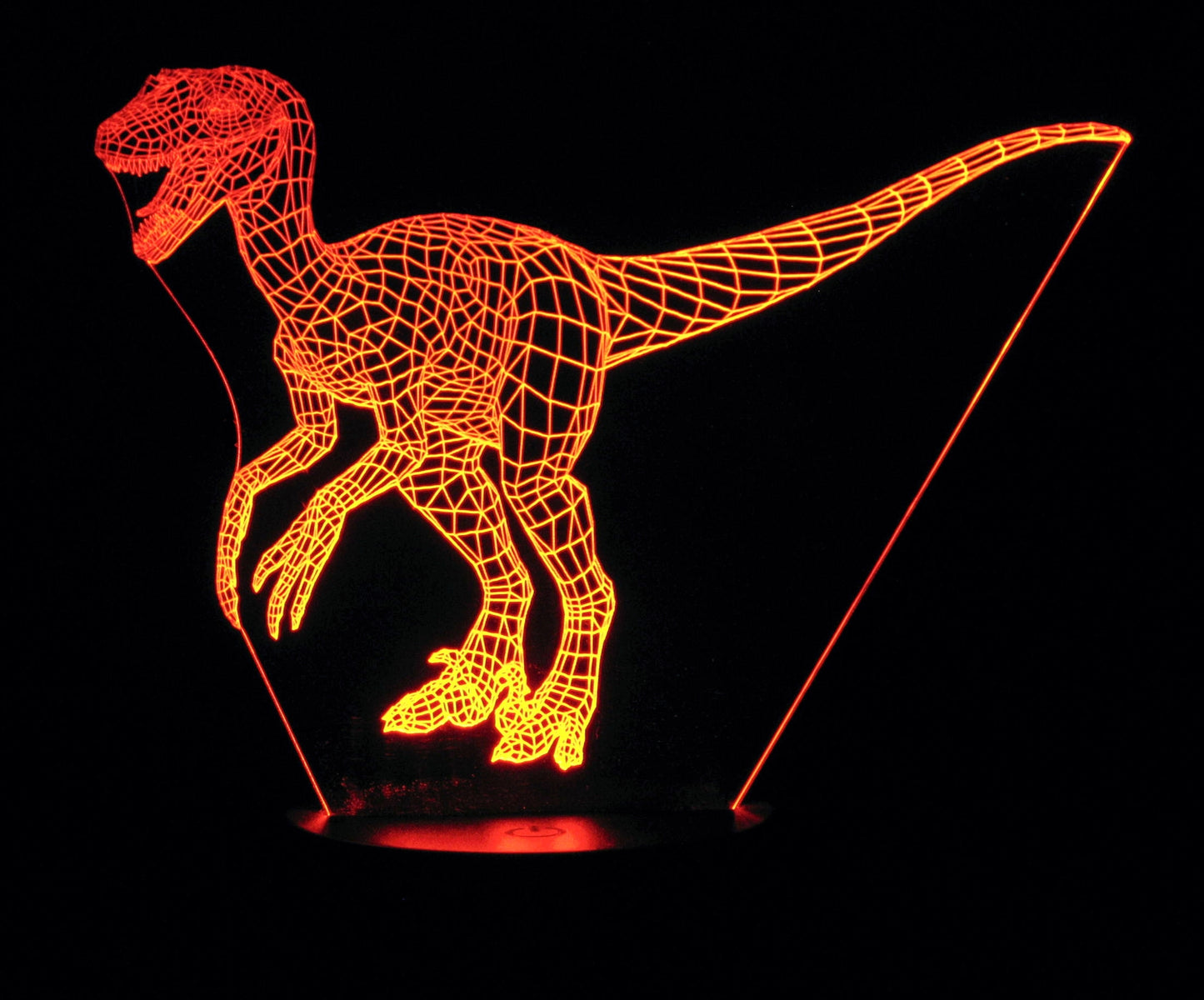 Dinosaurs 3-D Optical Illusion LED Desk, Table, Night Lamp