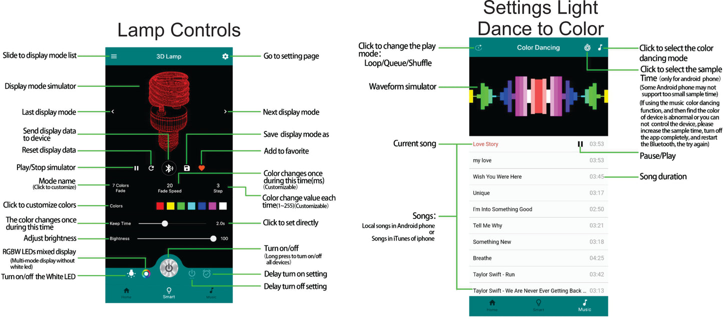 Navy Logo 3-D Optical Illusion Multicolored LED Lamp