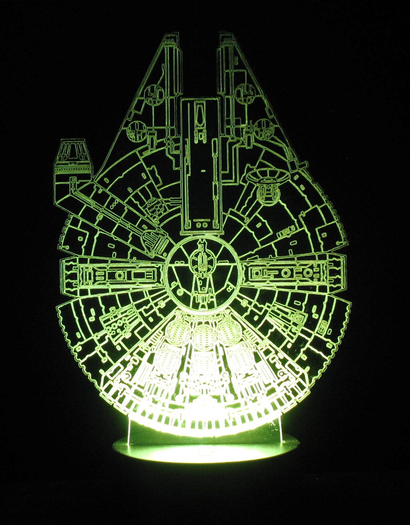 Star Wars (Section 1) 3-D Illusion LED Lamps with Remote