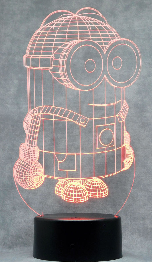 Minion 3-D Optical Illusion LED Multicolor Lamp