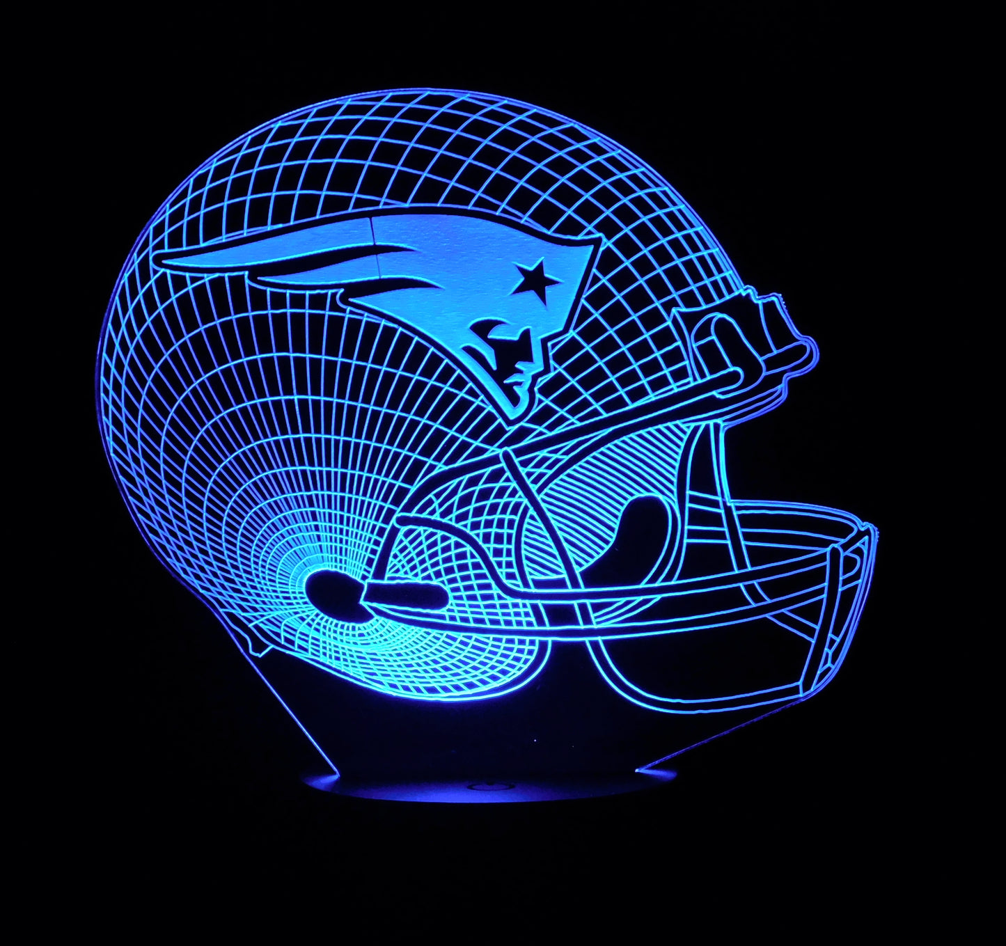 Pro League Football Helmet 3-D Optical Illusion Multicolored LED Lamp
