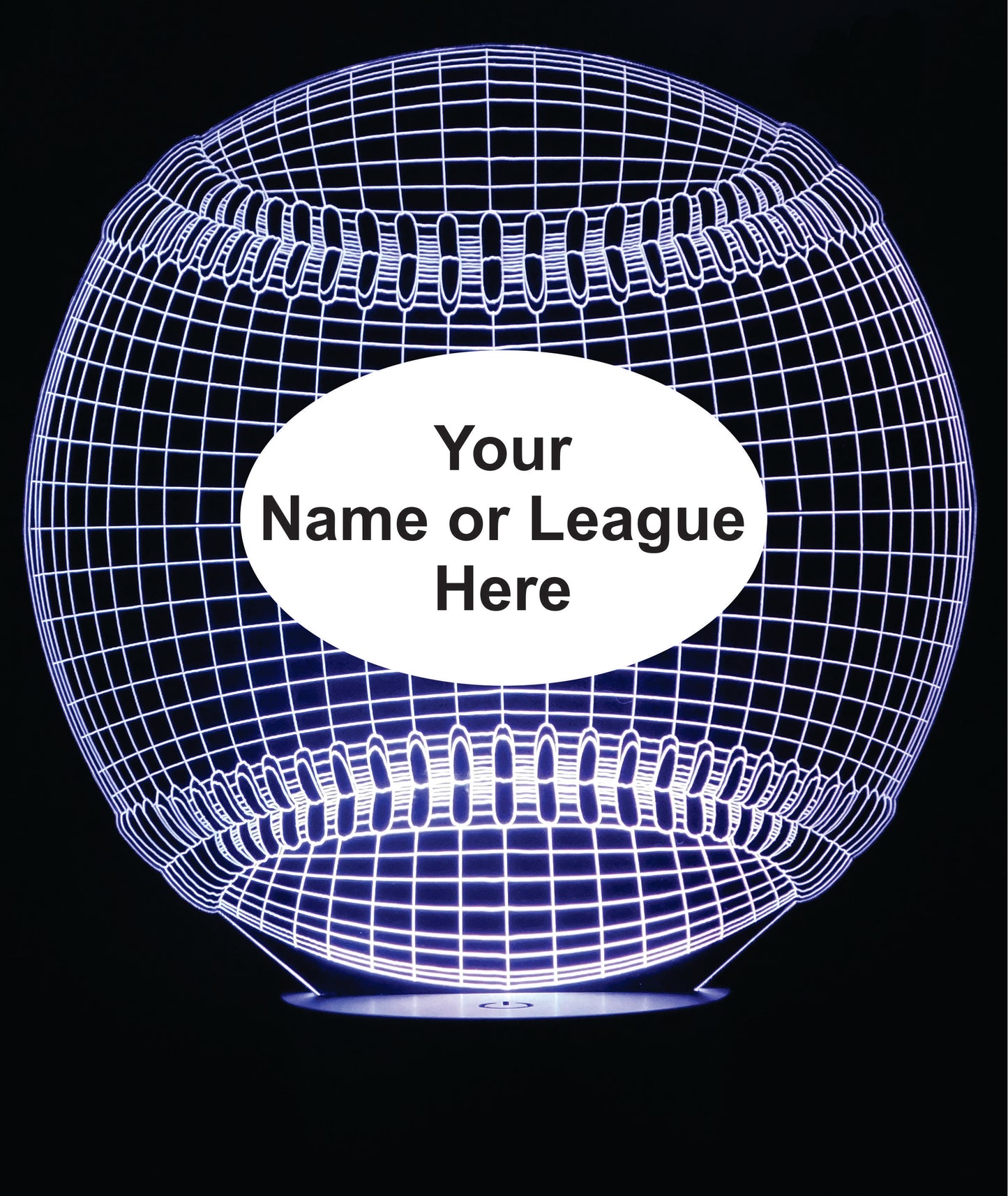 Baseball 3-D Optical Illusion Multicolored Light