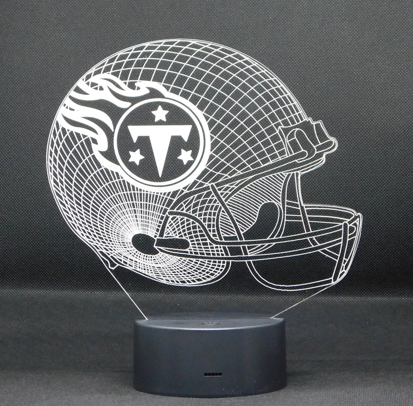 Pro League Football Helmet 3-D Optical Illusion Multicolored LED Lamp