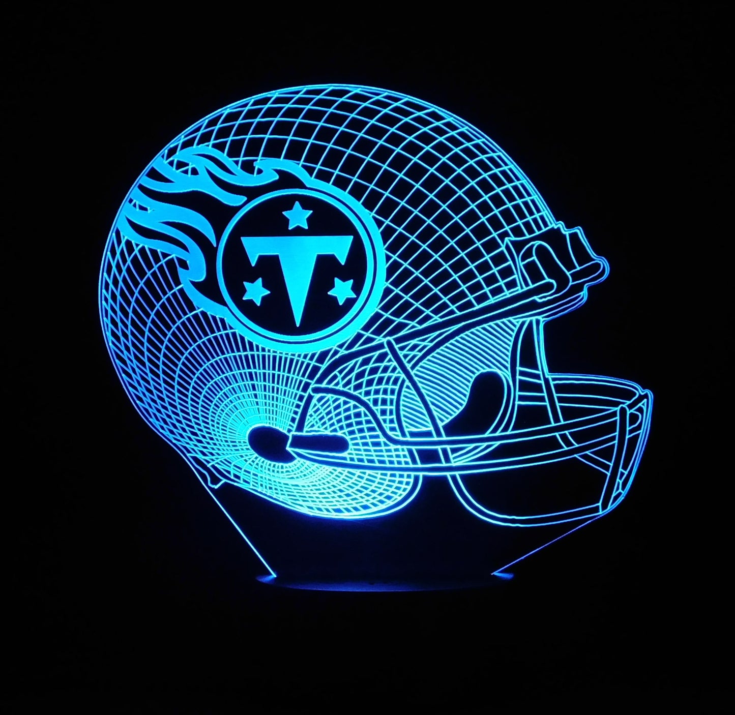 Pro League Football Helmet 3-D Optical Illusion Multicolored LED Lamp