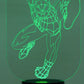 Spiderman Selection 3-D Optical Illusion Multicolored Lamp
