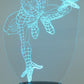 Spiderman Selection 3-D Optical Illusion Multicolored Lamp