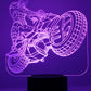 Spiderman Selection 3-D Optical Illusion Multicolored Lamp