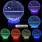 H-D Screaming Eagle 3-D Optical Illusion Multicolored LED Clock/Lamp