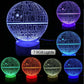 Harley-Davidson Large 3-D Optical Illusion Multicolored LED Clock/Lamp