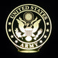 Army Logo 3-D Optical Illusion Multicolored Light