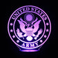 Army Logo 3-D Optical Illusion Multicolored Light
