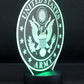 Army Logo 3-D Optical Illusion Multicolored Light