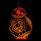 BB8 3-D Optical Illusion LED Multicolored Lamp