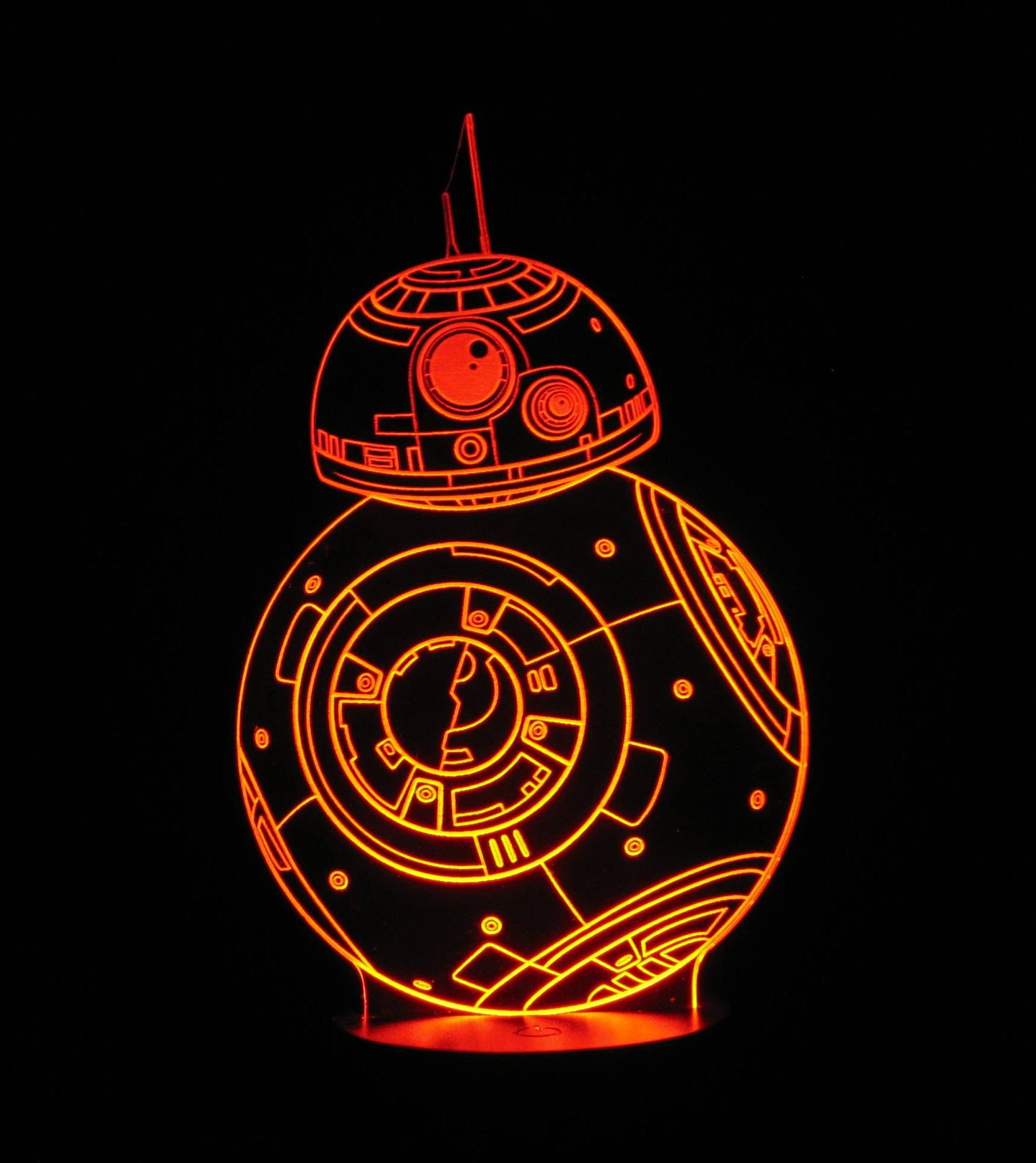 BB8 3-D Optical Illusion LED Multicolored Lamp