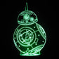 BB8 3-D Optical Illusion LED Multicolored Lamp