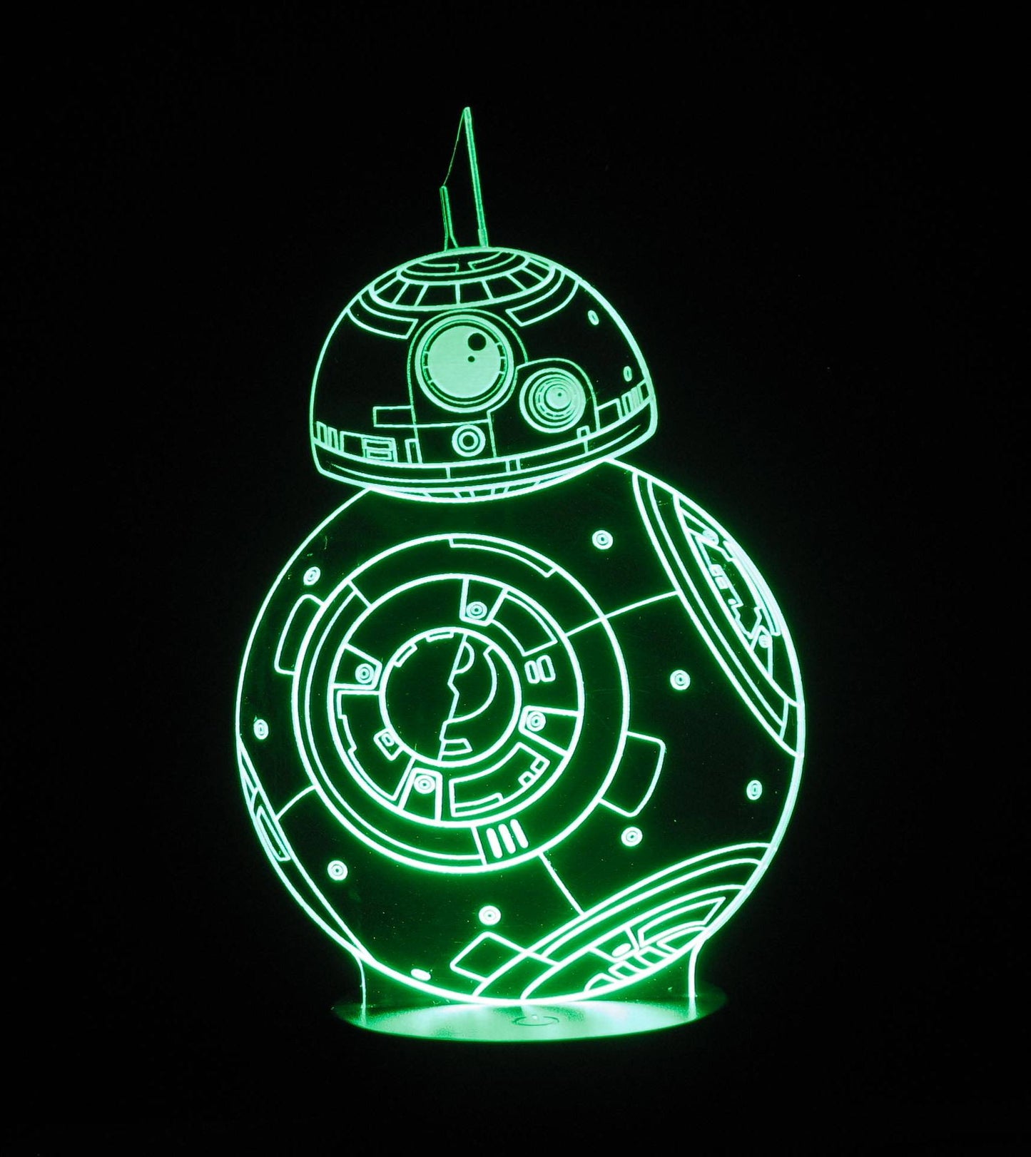 BB8 3-D Optical Illusion LED Multicolored Lamp