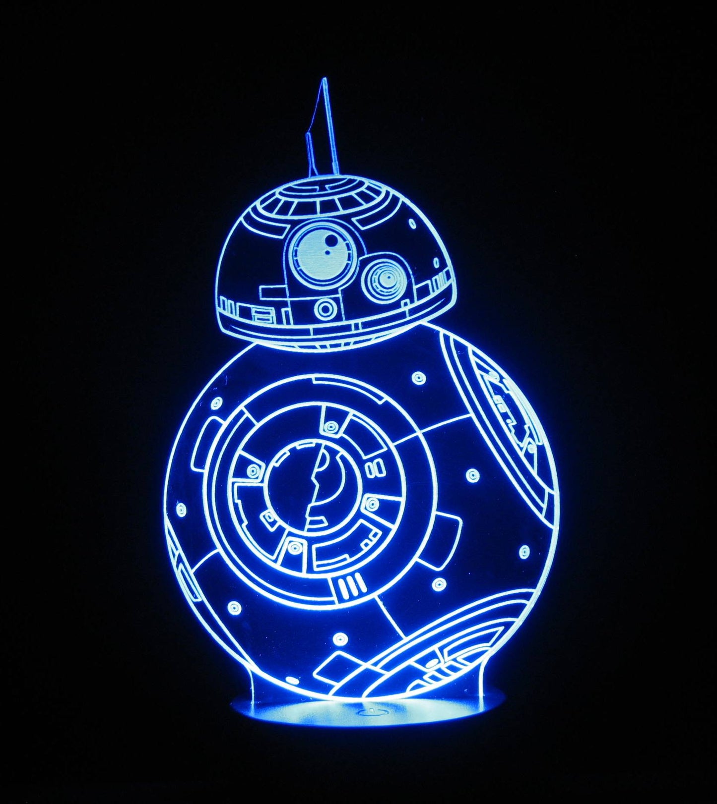 BB8 3-D Optical Illusion LED Multicolored Lamp