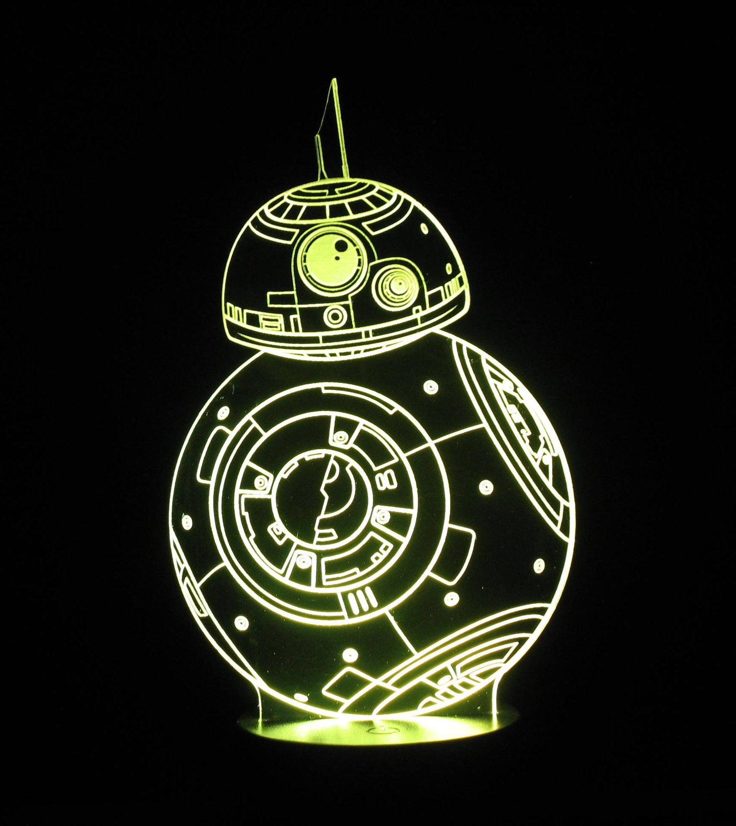 BB8 3-D Optical Illusion LED Multicolored Lamp