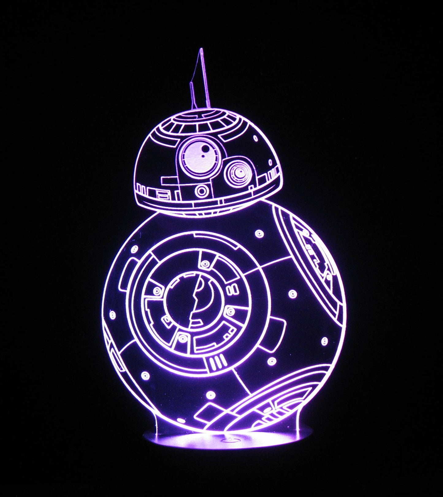 BB8 3-D Optical Illusion LED Multicolored Lamp