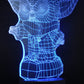 Baby Yoda Standing 3-D Optical Illusion LED Multicolor Lamp