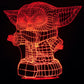 Baby Yoda Standing 3-D Optical Illusion LED Multicolor Lamp