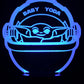 Baby Yoda 3-D Optical Illusion LED Multicolor Lamp