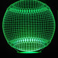 Baseball 3-D Optical Illusion Multicolored Light