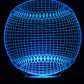 Baseball 3-D Optical Illusion Multicolored Light