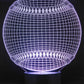 Baseball 3-D Optical Illusion Multicolored Light