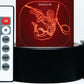 Spiderman Selection 3-D Optical Illusion Multicolored Lamp