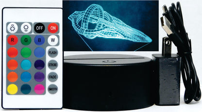 Star Trek D'Kyr Class 3-D Optical Illusion Multicolored Lamp